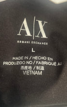Load image into Gallery viewer, Armani Exchange Mens Black Short Sleeve Collared Polo Shirt Size Large