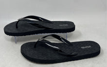 Load image into Gallery viewer, Michael Kors Womens Jet Set Black Gray Monogram Print Flip-Flop Sandals Size 10M