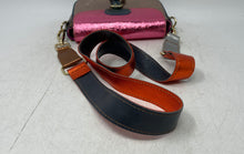 Load image into Gallery viewer, Womens Multicolor Leather Inner Pockets Zipper Adjustable Strap Crossbody Bag