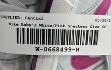 Load image into Gallery viewer, Nike Boys Court Borough Low 2 BQ5453-015 White Pink Sneaker Shoes Size 6C