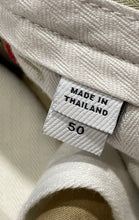 Load image into Gallery viewer, Authentic Burberry Mens Beige Flat Front Chino Pants Size EUR 50 Dirty