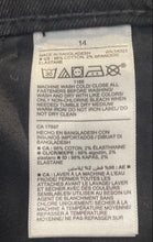 Load image into Gallery viewer, Old Navy Girls Black Dark Wash Built In Flex Straight Leg Jeans Size 14