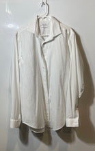Load image into Gallery viewer, Calvin Klein Mens White Steel+ Slim Fit Stretch Wrinkle Free Dress Shirt Size L