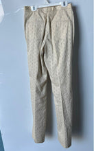 Load image into Gallery viewer, Allan Waller Womens Beige Printed Straight Leg Trouser Pants Size 2