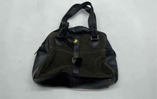 Load image into Gallery viewer, Loulou De La Falaise Womens Brown Black Corduroy Leather Trim Satchel Handbag