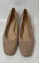 Load image into Gallery viewer, Franco Sarto Womens Guliana Beige Leather Slip-On Square Toe Pump Heels Size 9M