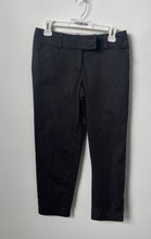 Load image into Gallery viewer, Ann Taylor Womens Black Flat Front Pockets Straight Leg Ankle Pants Size 2P