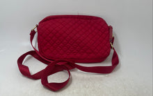 Load image into Gallery viewer, Tommy Hilfiger Womens Red Quilted Zipper Adjustable Strap Crossbody Handbag