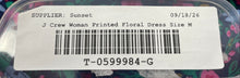 Load image into Gallery viewer, J.Crew Womens Multicolor Printed Floral Tiered A-Line Dress Size Medium
