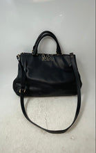 Load image into Gallery viewer, Michael Kors Womens Black Inner Pockets Adjustable Strap Satchel Purse