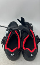 Load image into Gallery viewer, Peloton Mens White Red Black Leather Hook And Loop Cycling Shoes Size 43