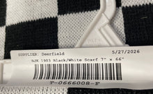 Load image into Gallery viewer, Unisex Black White Checkered Print Beşiktaş J.K. 1903 Soccer Scarf 7" x 66"
