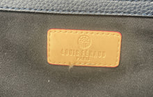 Load image into Gallery viewer, Louis Feraud Womens Blue Leather Inner Pockets Shoulder Backpack