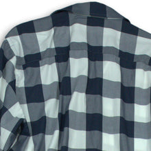 Load image into Gallery viewer, Bugatchi Mens Blue Gray White Check Long Sleeve Classic Fit Button-Up Shirt XL