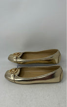 Load image into Gallery viewer, Michael Kors Womens Fulton Gold Metallic Faux Leather Ballet Flats Size 9.5M