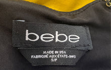 Load image into Gallery viewer, Bebe Womens Black Long Sleeve Twisted Front Back-Zip Cropped Blouse Top Size S