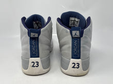 Load image into Gallery viewer, Authentic Nike Mens Jordan 12 Retro Gray White Sneaker Shoes Size 10.5 Damaged