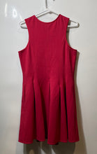 Load image into Gallery viewer, Marciano Womens Red Sleeveless Crew Neck Front Zip Fit & Flare Dress Size 10
