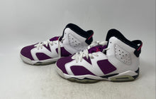 Load image into Gallery viewer, Nike Girls Air Jordan 6 Retro 543390-127 White Purple Sneaker Shoes Size 6Y