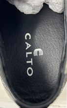 Load image into Gallery viewer, Calto Mens Black Patent Leather Wingtip Lace-Up Oxford Dress Shoes Size 8