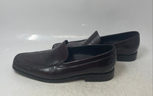 Load image into Gallery viewer, Cole Haan Mens Red Wine Leather Square Toe Slip-On Loafer Shoes Size 11