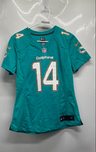 Load image into Gallery viewer, Nike Womens Aqua NFL Miami Dolphins Jarvis Landry #14 Football Jersey Size M