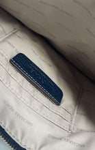 Load image into Gallery viewer, Michael Kors Womens Dark Blue Pebble Leather Zipper Small Pouch Wallet