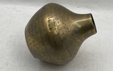 Load image into Gallery viewer, Antique Vintage Creative Co-Op DF2443 Gold Finish Metal Round Hammered Vase