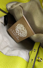 Load image into Gallery viewer, Vince Camuto Womens Green Pebbled Leather Adjustable Strap Crossbody Bag W/Tags