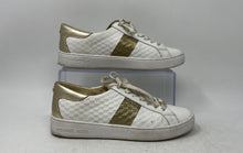 Load image into Gallery viewer, Michael Kors Womens Colby White Golden Lace-Up Sneaker Shoes Size 6M