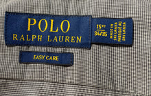 Load image into Gallery viewer, Polo Ralph Lauren Mens Gray Long Sleeve Easy Care Dress Shirt 15.5 34/35