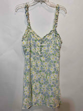 Load image into Gallery viewer, Zara Womens Beige Multi Floral Sleeveless V-Neck Sundress Size Large