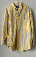 Load image into Gallery viewer, Ralph Lauren Mens Yellow Long Sleeve Classic Fit Dress Shirt Size 17.5 32/33