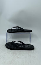 Load image into Gallery viewer, Michael Kors Womens Bedford Black Signature Slip-On Flip Flop Sandals Size 6M