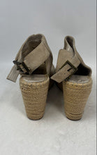 Load image into Gallery viewer, Kenneth Cole Womens Beige Open Toe Wedge Espadrilles Sandals Size 10