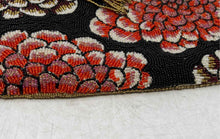 Load image into Gallery viewer, Jasper & Jeera Womens Multicolor Floral Zip Top Lined Beaded Pouch Wallet
