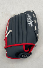 Load image into Gallery viewer, Rawlings Players Series Youth PL115G Black Red White Baseball Glove Size 11.5"