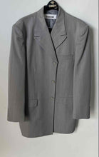 Load image into Gallery viewer, Vanetti Mens Gray Long Sleeve Notch Lapel Three-Button Blazer Size 44R