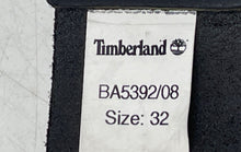 Load image into Gallery viewer, Timberland Mens Black Silver Buckle Adjustable Dress Belt Size 32