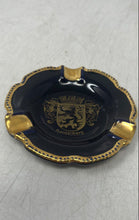 Load image into Gallery viewer, Bavaria Waldershof Echt Cobalt Blue Gold-Tone Heidelberg Mini Porcelain Ashtray