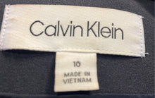 Load image into Gallery viewer, Calvin Klein Womens Black Notch Lapel Single Breasted One-Button Blazer Size 10