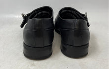 Load image into Gallery viewer, NXT Mens Black Leather Cap Toe Buckle Double Monk Strap Dress Shoes Size 8