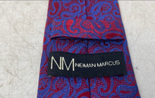 Load image into Gallery viewer, Neiman Marcus Mens Multicolor Floral Printed Silk Adjustable Pointed Tie