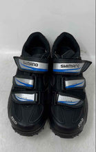 Load image into Gallery viewer, Shimano Womens SH-WM51 Black Hook & Loop Mountain Cycling Shoes Size 6.5