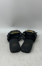 Load image into Gallery viewer, Vince Camuto Womens Alexino Black Gold Leather Slip-On Slide Sandals Size 7M