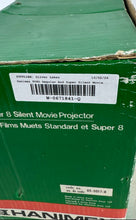 Load image into Gallery viewer, Hanimex 808D Black Regular And Super 8 Silent Movie Projector Not Tested