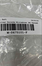 Load image into Gallery viewer, Black Silver-Tone Portable Handheld Wireless Karaoke Microphone Not Tested