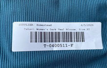 Load image into Gallery viewer, Tahari Womens Dark Teal Sleeveless Round Neck Regular Fit Tank Top Size XS