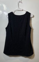 Load image into Gallery viewer, Ann Taylor Womens Black Round Neck Sleeveless Pullover Tank Top Size L