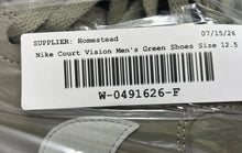 Load image into Gallery viewer, Nike Mens Court Vision Low CD5463-301 Green Lace-Up Sneaker Shoes Size 12.5